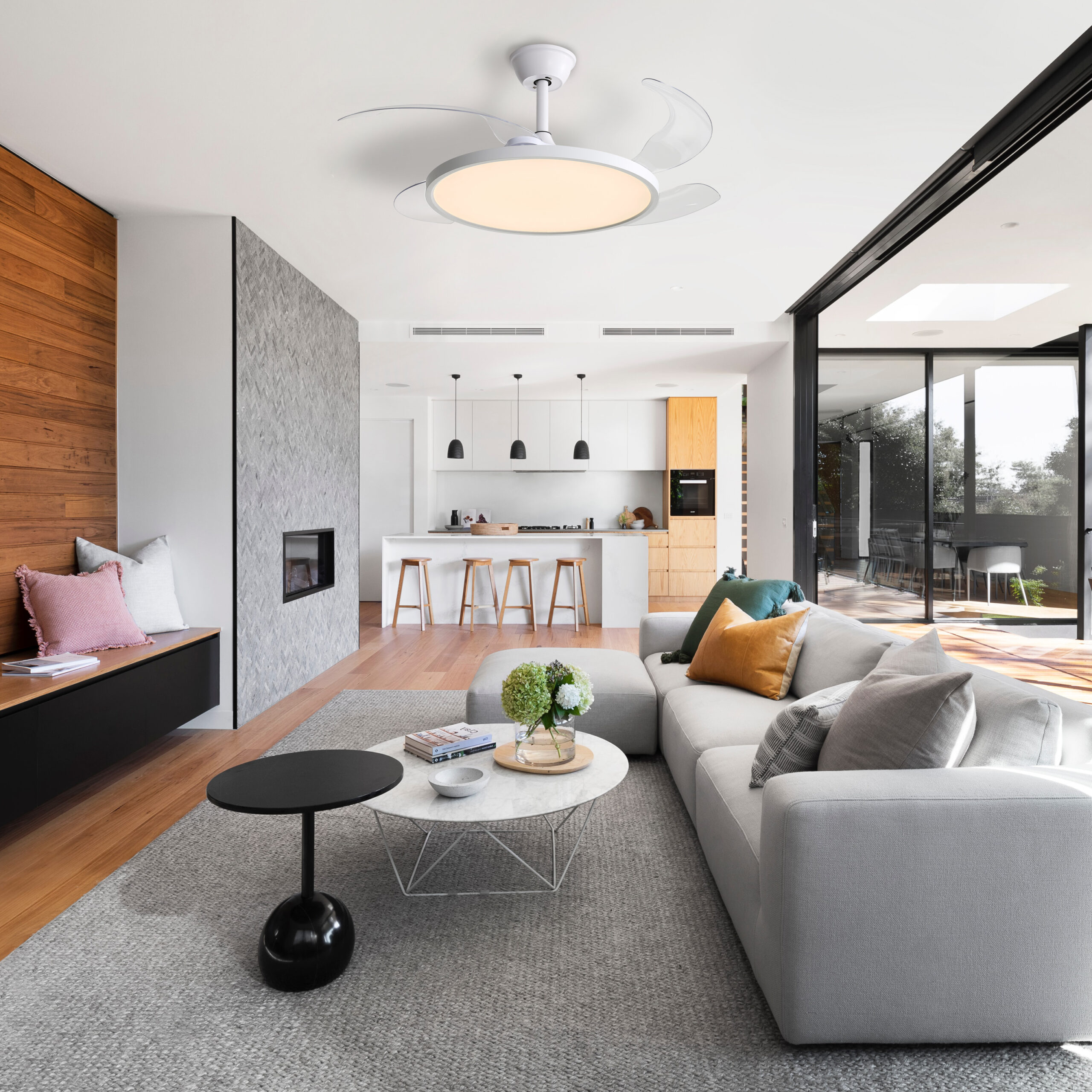 Ventilador de Teto Lótus Branco Ventilador de Teto Lótus Branco