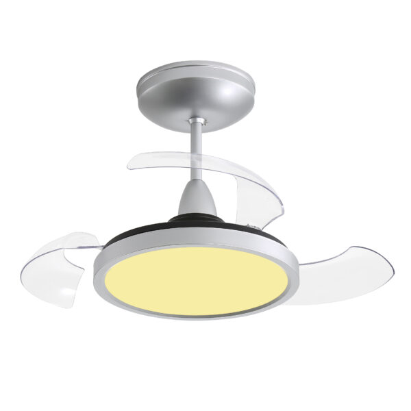 Ventilador de teto Aliseu Retrátil Mid Prata 2700