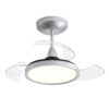 Ventilador de teto Aliseu Retrátil Mid Prata 4000