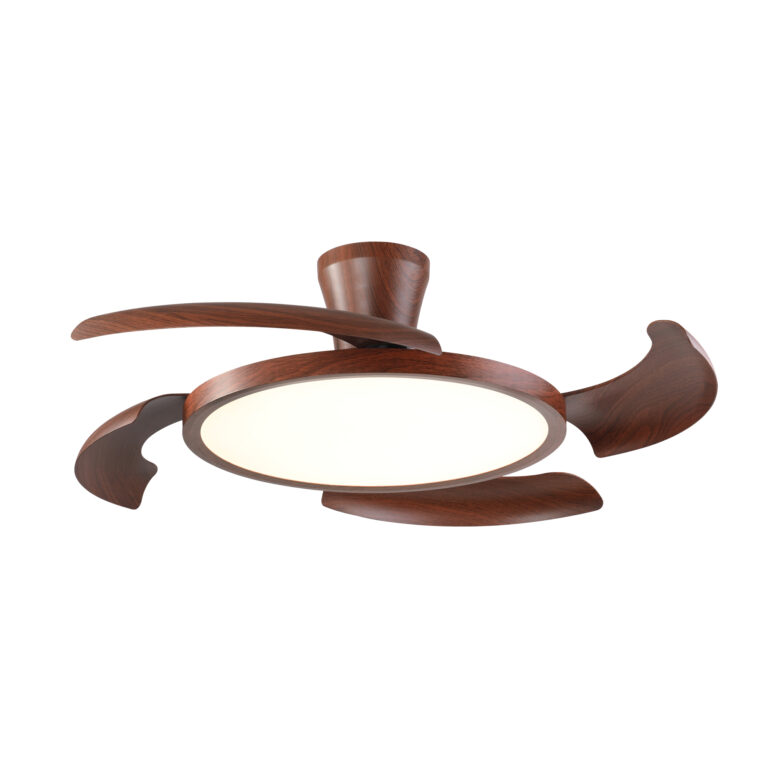 Ventilador de Teto Aliseu Retrátil Lírio Mogno