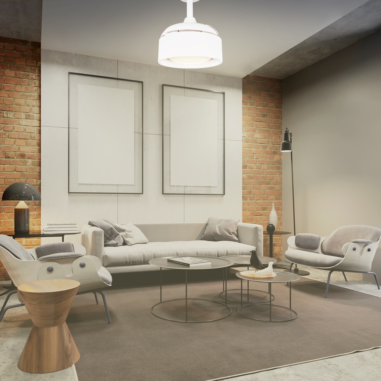 Ventilador de Teto Aliseu Retrátil Tulipa Branco