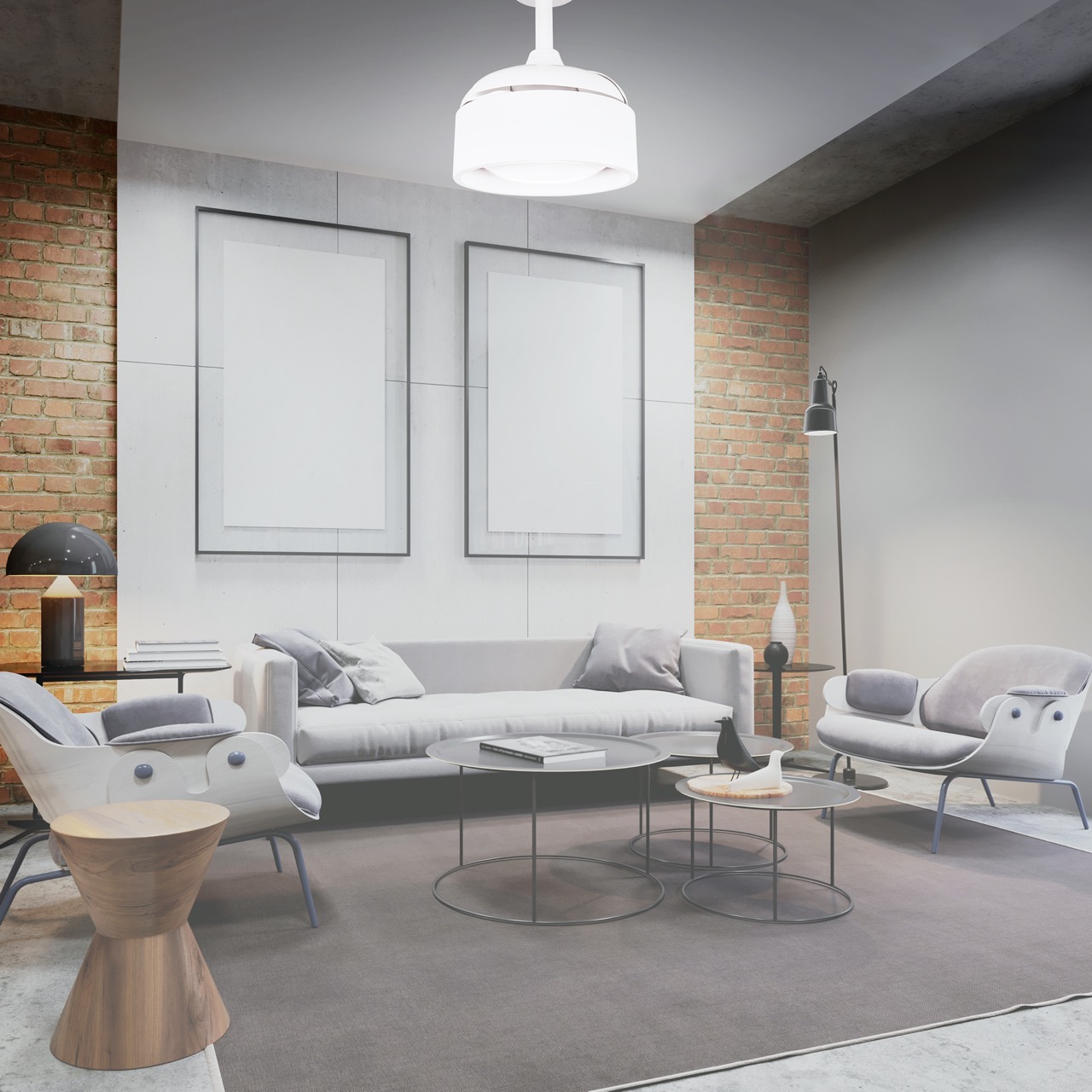 Ventilador de Teto Aliseu Retrátil Tulipa Branco