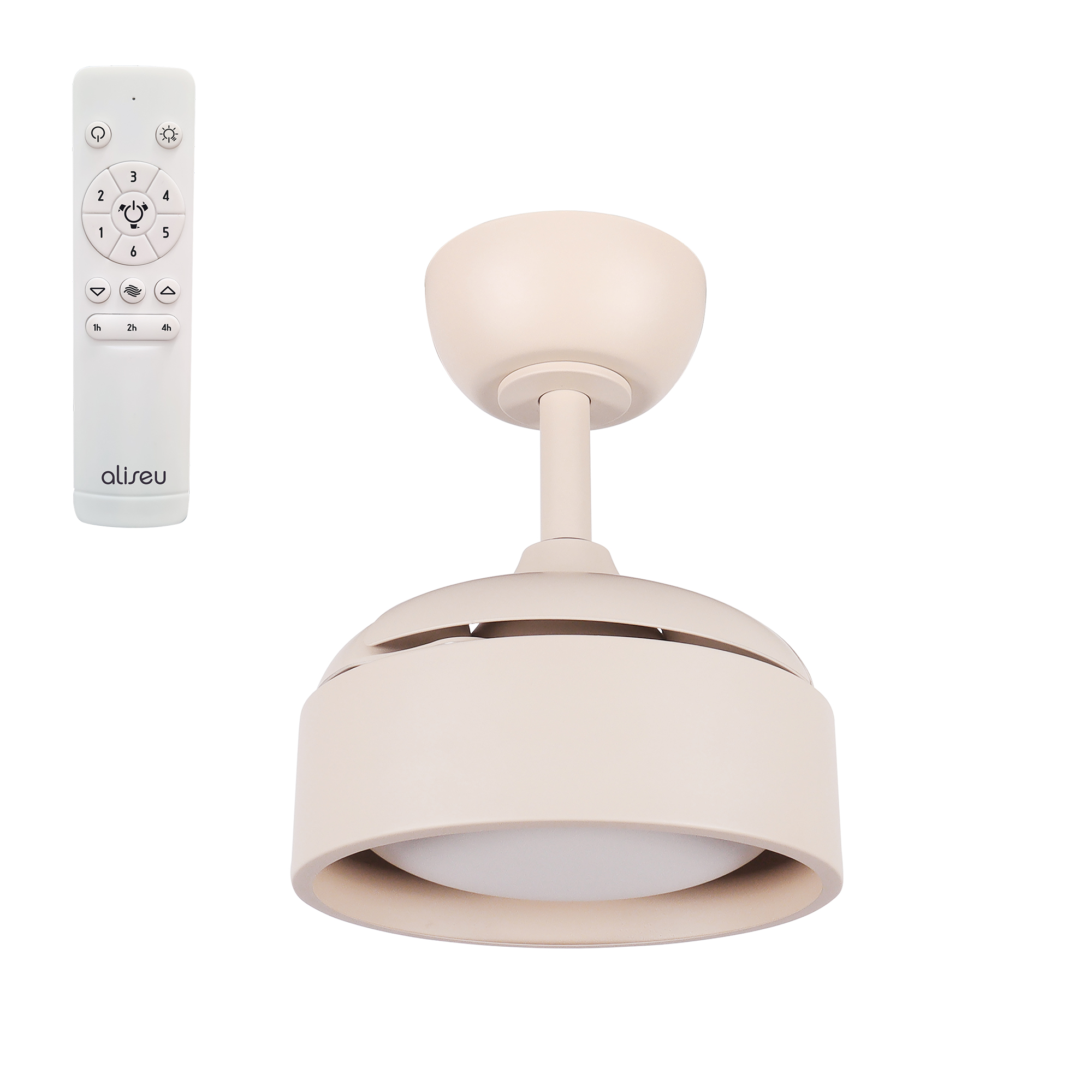 Ventilador Teto Aliseu Retrátil Tulipa Areia