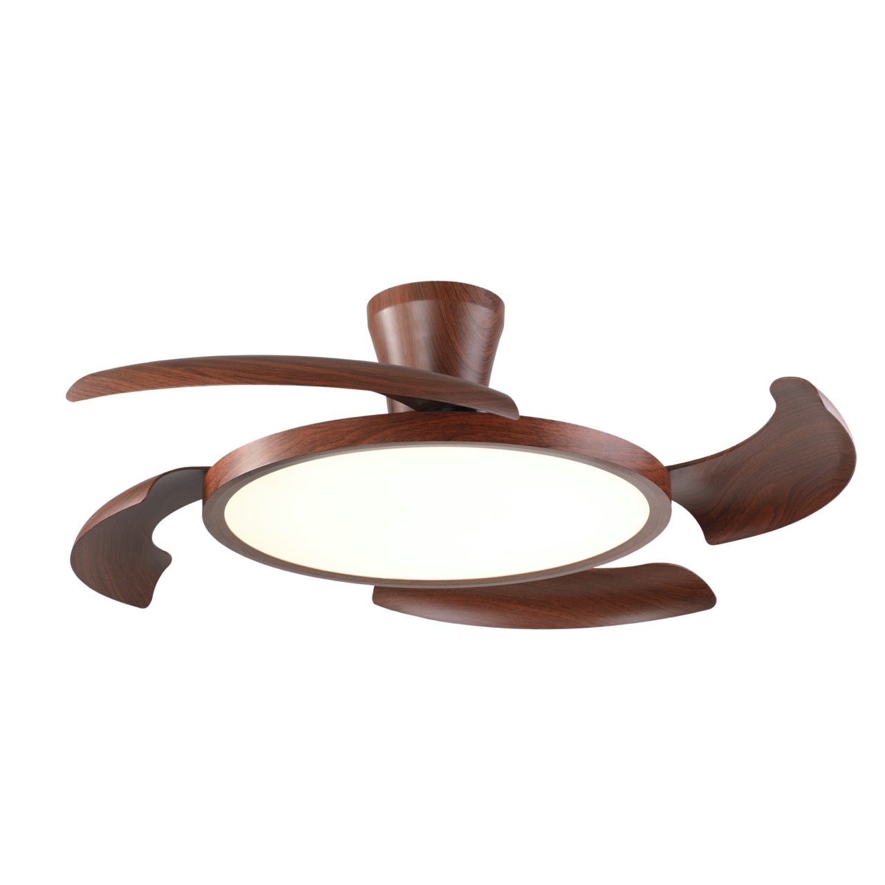 Ventilador de Teto Aliseu Retrátil Lírio Mogno