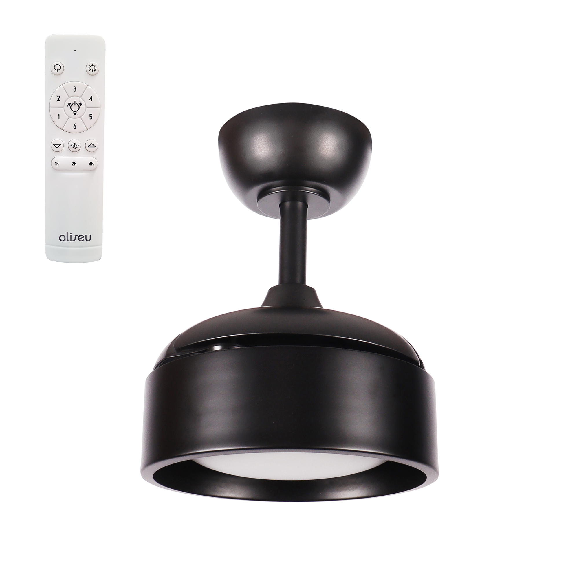 Ventilador Teto Aliseu Retrátil Tulipa Preto