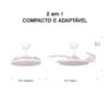 Ventilador de Teto Aliseu Cosmos Branco Ventilador de Teto Aliseu Cosmos Branco
