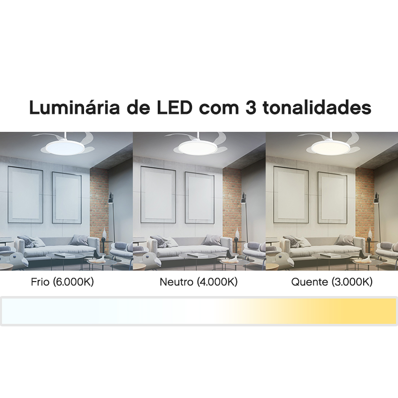 Ventilador de Teto Aliseu Cosmos Branco Ventilador de Teto Aliseu Cosmos Branco