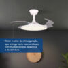 Ventilador de Teto Aliseu Cosmos Branco Ventilador de Teto Aliseu Cosmos Branco