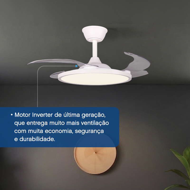 Ventilador de Teto Aliseu Cosmos Branco Ventilador de Teto Aliseu Cosmos Branco