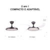 Ventilador de Teto Aliseu Cosmos Preto