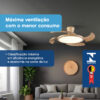 Ventilador de Teto Aliseu Lírio Freijó