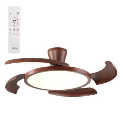 Ventilador de Teto Aliseu Lírio Mogno
