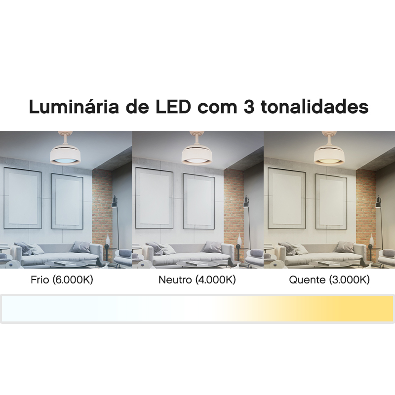 Ventilador de Teto Aliseu Tulipa Areia