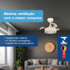 Ventilador de Teto Aliseu Tulipa Areia