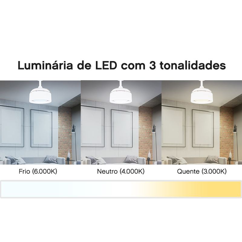 Ventilador de Teto Aliseu Tulipa Branco