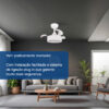 Ventilador de Teto Aliseu Tulipa Branco