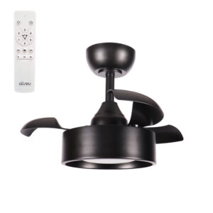 Ventilador de Teto Aliseu Tulipa Preto