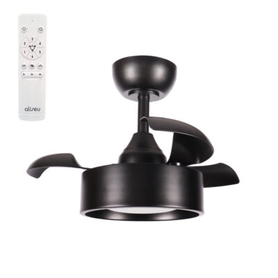 Ventilador de Teto Aliseu Tulipa Preto