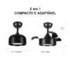 Ventilador de Teto Aliseu Tulipa Preto
