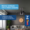 Ventilador de Teto Aliseu Tulipa Preto