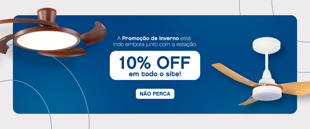 Promoção de Inverno - Ventiladores de Teto | Aliseu