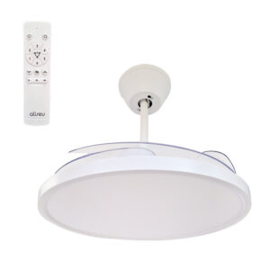 Ventilador de Teto Aliseu Retrátil Lótus Branco